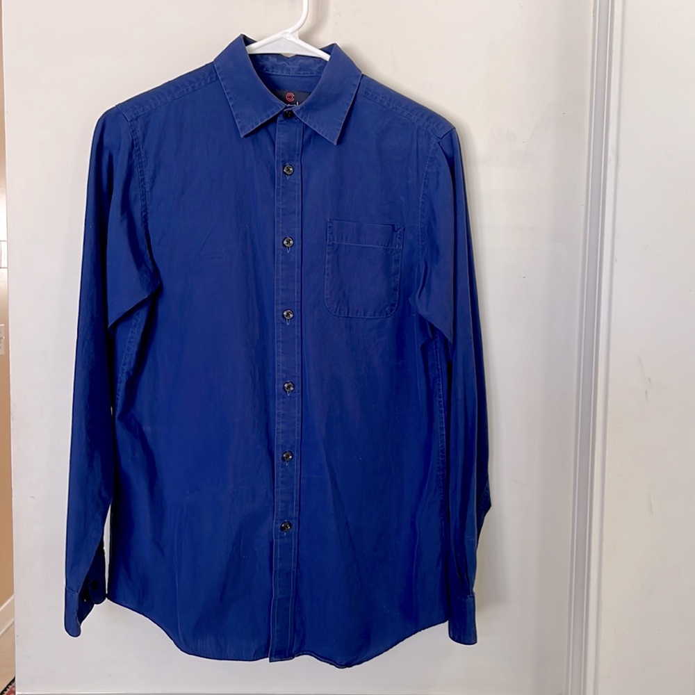 Boy’s Class Club size 16 royal blue button down long sleeve shirt